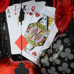 My Theme Party - 8 stuks XL pokerkaarten | Casino feestdecoratie | Poker decor